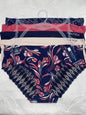 NAUTICA Intimates No Show Mid Rise Panties Microfiber Lace Trim 5 Pack NWT