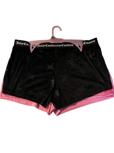 JUICY COUTURE MULTICOLOR  VELOUR RHINSTONES LOGO~JC1751~SLEEP SHORTS ALL SIZES