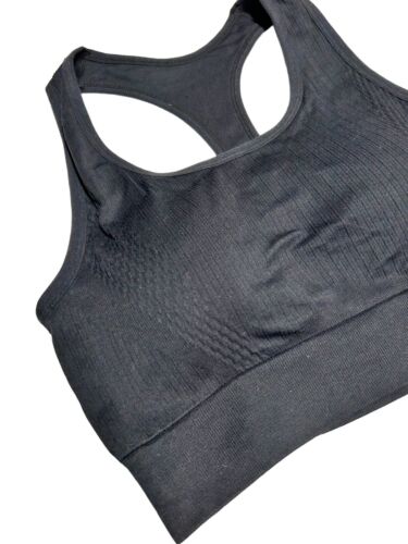 NEW BALANCE Medium Impact Sports Bra Style R001093~ Size XL~BLACK~ EXCELLENT FIT