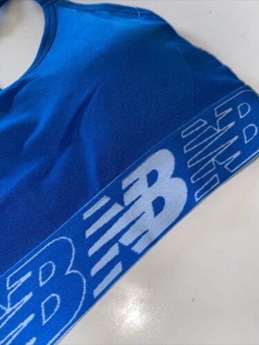 New Balance Medium Impact Sports Bra~Style R000542 Sz XL~ELECTRIC BLUE~REAR FIND