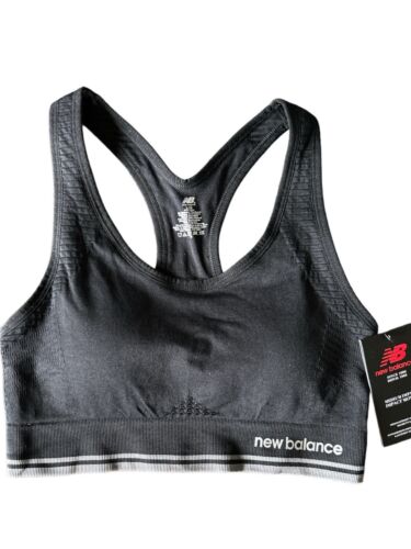 NEW BALANCE~Sports Bra~Medium Impact~Black & Heather Gray~ALL SIZES~ GREAT FIT!