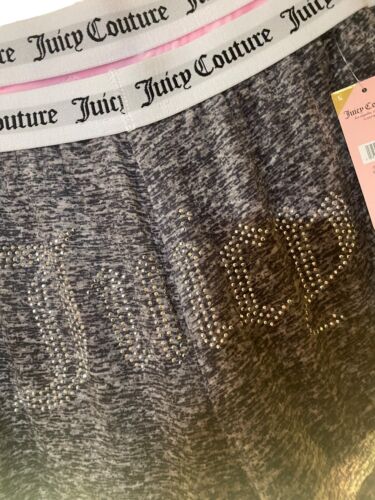 JUICY COUTURE Sleepwear, 2 Pair Velour Shorts, Size L~ Style JC1751~REAR FIND!
