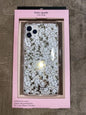KATE SPADE PHONE CASE iPHONE 11 PRO MAX CLEAR W/TINY WHITE FLOWERS / GOLD FOIL