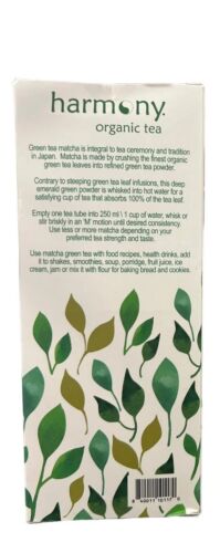 MATCHA Organic Green Tea Powder 80 Tea Tubes Per Box-Boxes Harmony Pure~TASTY