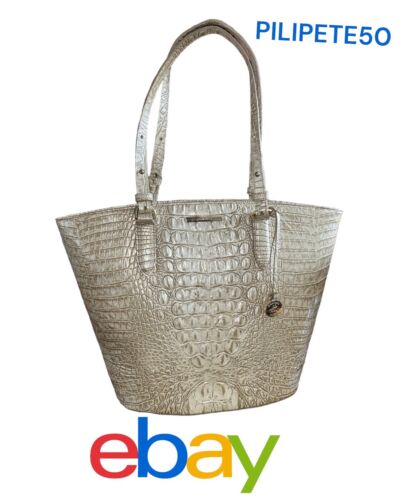 Brahmin Small Bowie Stardust Melbourne  Leather Bag-Double Handle UNIQUE!