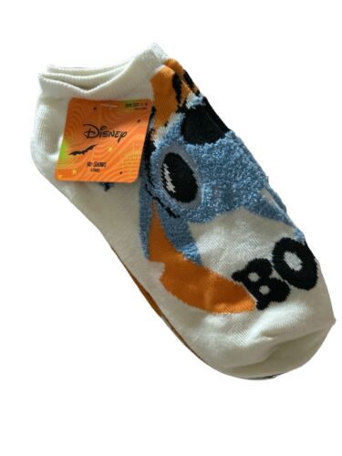 New Disney’s STITCH Halloween Ladies 5 Pair No Show Socks Size 4-10 NWT~BOOO!!!