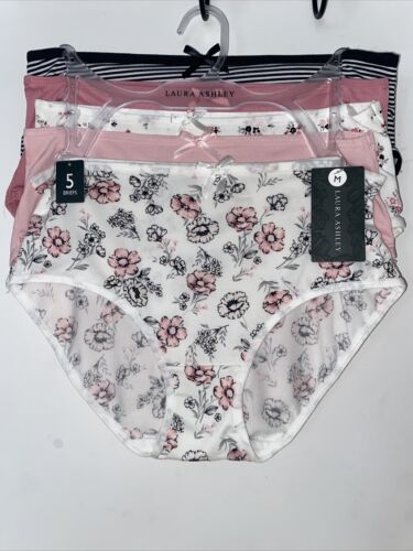 LAURA ASHLEY~5 Pack FIT PANTIES~MULTICOLOR~STYLE # LS9221~ALL SIZES~GREAT FIT!
