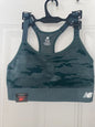 New Balance Medium Impact Sports Bra~116718~DARK AGAVE GREEN~Camouflage Sze XXL