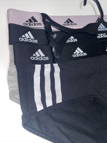Adidas Women's 3-PK Cotton Hipster Underwear 4A1H34 (Size L) NWT MSRP $36