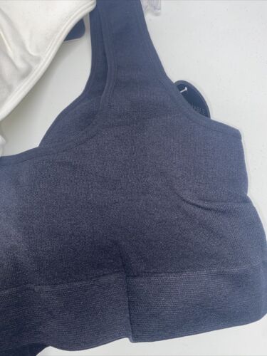 Delta Burke 2-Pack Seamless Bras Size 2X Soft Comfort Lounge Removable Pads NEW