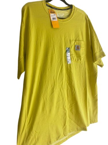 Carhartt Force Men's T-Shirt Relaxed Fit Midweight Short Sleeve Pocket Size XL