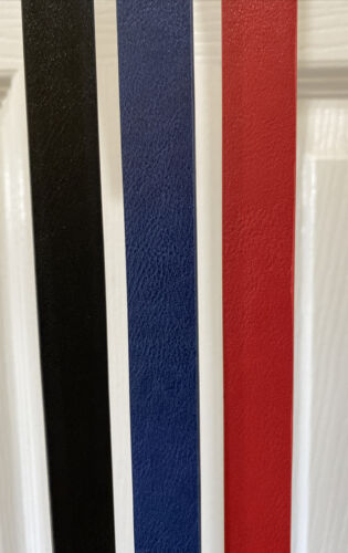 Steve Madden Women's 3 For 1 Belts Skinny Black Navy Red 3 For The Price Of One