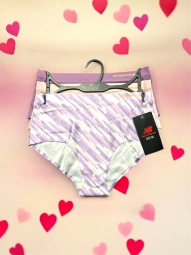 NEW BALANCE Women's No Show Seamless Mid-Rise Panties~3 Pck Multicolor~ALL SIZES
