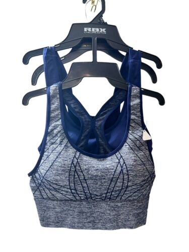 RBX Sport Bras 2 Pack Racer Back~Multicolor~Size ~Small~Style: CR4207~REAR FIND!