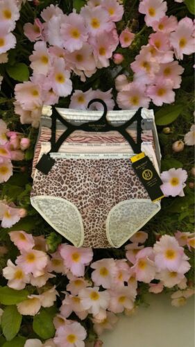 Kathy Ireland 5 Pack Multicolor Cotton/Spandex Briefs Size Small~BF1197~ GREAT!