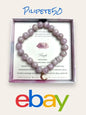 LUNA NORTE KUNZITE STRETCH BRACELET~Intuition, Connection, Love~LAVENDER SHADES!