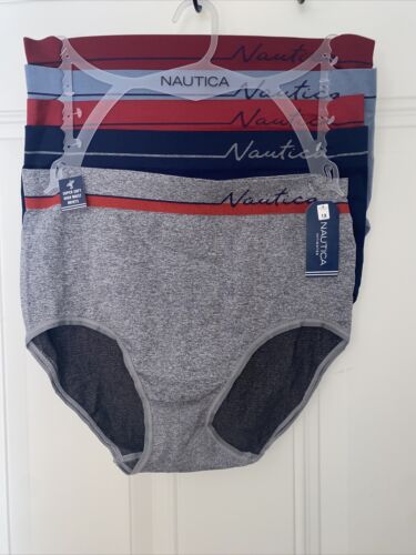 NAUTICA 5 Pack FIT BRIEFS PLUS SIZE~MULTICOLOR~  NT3478~ALL SIZES~GREAT FIT!