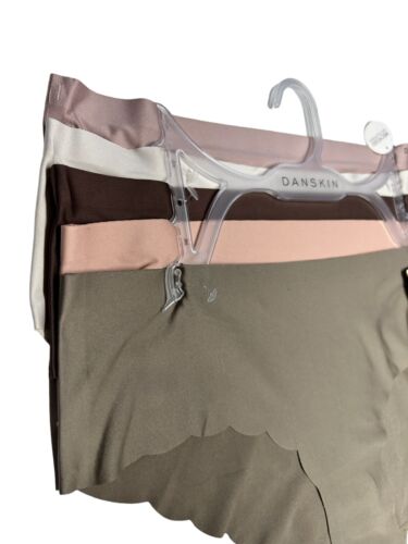 DANSKIN~ INTIMATES 5 Pack~Multicolor~No Show Panties XL ~ Style DS3610~UNIQUE