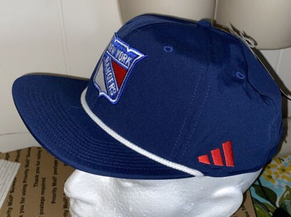 NEW YORK RANGERS NHL OFFICIAL CAP ADJUSTABLE ADIDAS BLUE