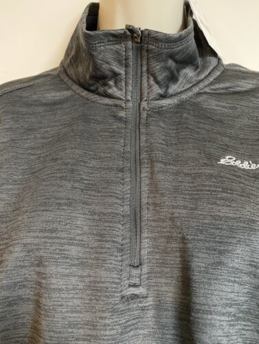 Eddie Bauer half zip mock neck pull over shirt Large