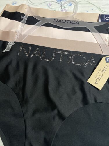 NÁUTICA ~ Women's NT3206 Laser Briefs Panties Hipsters 5-Pair ~ XL  ~UNIQUE