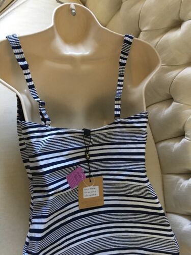 NIP TUCK BOND EYE ONE PIECE SWIMSUIT Stripe  Black /White Size 8