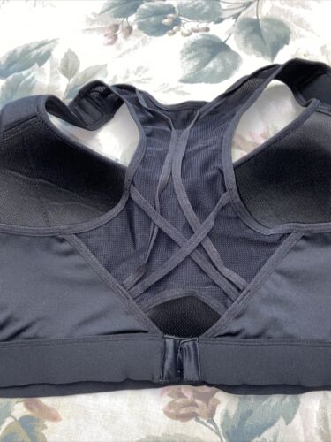 LAYER 8 MAX. SUPPORT SIZE 1X SPORT BRA FITTED METEORITE. BLACK LWB0097X MSRP $42