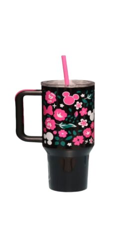 Disney Minnie Mouse 40 Oz. Drink Tumbler With Straw New