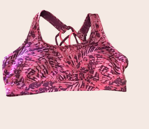 Jockey Women’s Sports Bra ~ Low Impact Support~Red & Violet~ Size Large~NEW