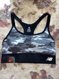 New Balance Medium Impact Sports Bra Style 116718 Black Camouflage Size L NEW