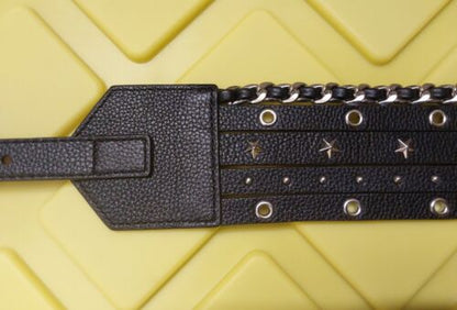 Michael Kors Belt black With studs and chain Really something different!