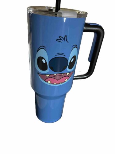 Disney Lilo & Stitch Face Stainless Steel Tumbler 40 Oz. Travel Cup Mug