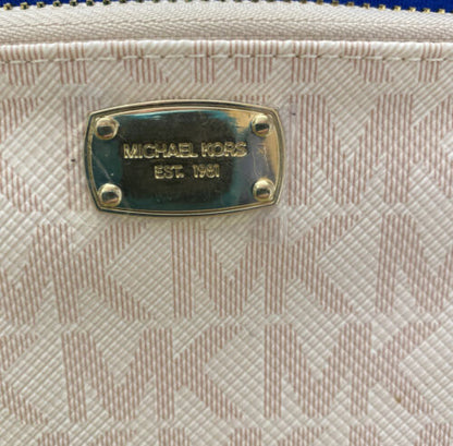Michael Kors Fanny Pack Zipper Close Pink  on white Gold Hardware Large Nice!!!