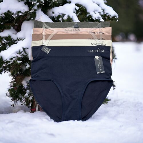 NAUTICA NT9948 - 5 Pack High-Waist Fit Briefs Plus Size ~GREAT FIT!