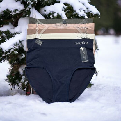 NAUTICA NT9948 - 5 Pack High-Waist Fit Briefs Plus Size ~GREAT FIT!