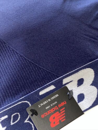 New Balance Medium Impact Sports Bra~Style R000542 Sz XL~PIGMENT BLUE~REAR FIND