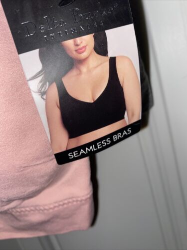 DELTA BURKE 3 Pack SEAMLESS BRAS~ REMOVABLE CUP~MULTICOLOR~BEAUTIFUL ~GREAT FIT!
