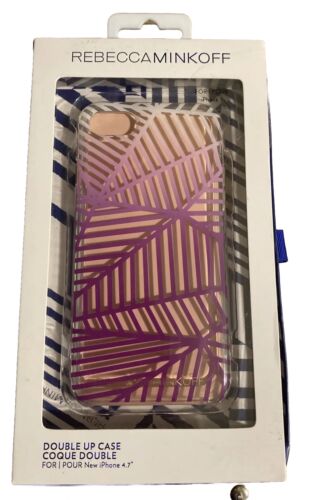 Rebecca Minkoff Phone Case Double Up Designer fits Apple iPhone 6-7-8 Ships Free