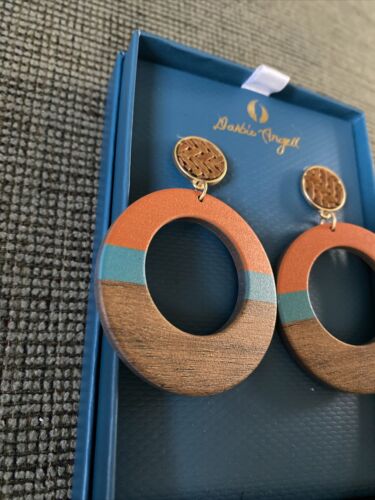 DARBIE ANGELL ~Earrings ~ Multicolor ~ Gold ~Tone Fashion Designer NIB ~ UNIQUE