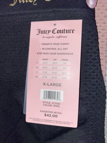 JUICY COUTURE~3 Pk  WOMEN’S SEAMLESS SHAPING SHORTS~MULTICOLOR~ JC7051~ALL SIZES