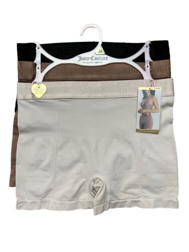 Juicy Couture 3Pck  JC1680 Shorts Seamless Shaping Women Multicolor ~SIZE XL