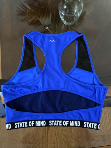 Nuyu  YALE University Womens Large BLUE Sports Bra Racerback Brand NEW