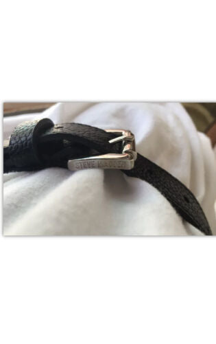 Steve Madden Fanny Pack Black Faux Leather- Steve Madden Logo UNISEX-RARE FIND!!