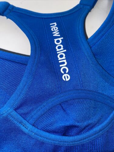 New Balance Medium Impact Sports Bra~Style R000542 Sz XL~ELECTRIC BLUE~REAR FIND