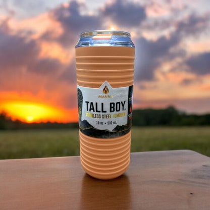 MANNA 18 oz TALL BOY TRAVELER TEXTURE INSULATED STAINLESS STEEL TUMBLER~46281