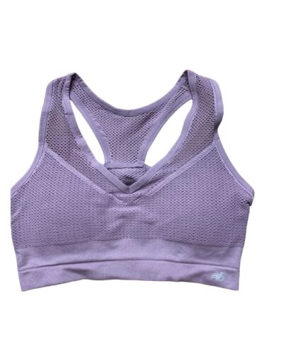 New Balance Sports Bra Cashmere Lilac Style 7454 Removable Cups Size XLarge