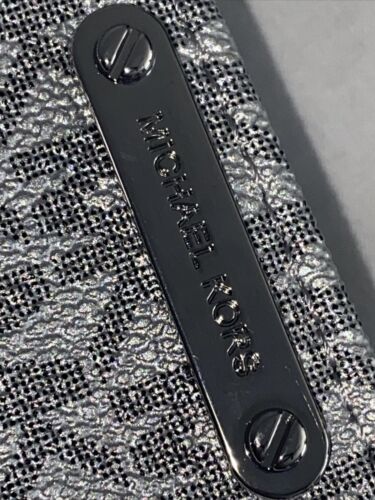 Michael Kors Women’s Belt  Fanny Pack MK Signature Logo SILVER/GRAY- L/XL UNIQUE