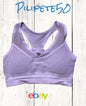 New Balance Sports Bra Cashmere Lilac Style 7454 Removable Cups Size XLarge