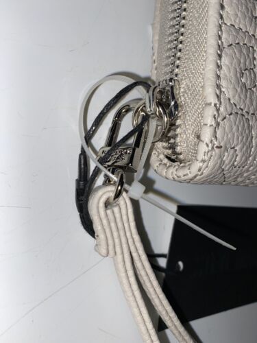 STEVE MADDEN WALLET WRISTLET BONE "STITCHED LOGO" BIG LETTERS LOOK!!!!!