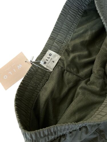 Wilo The Label Women's Parachute Joggers Pants in Sage Size S~100% Nylon~COMFY!